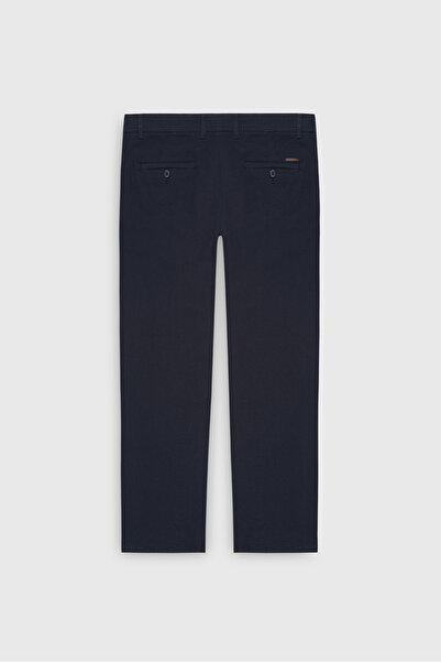 ALTINYILDIZ CLASSICS Erkek Lacivert Comfort Fit Rahat Kesim Yan Cepli Pamuklu Esnek Pantolon