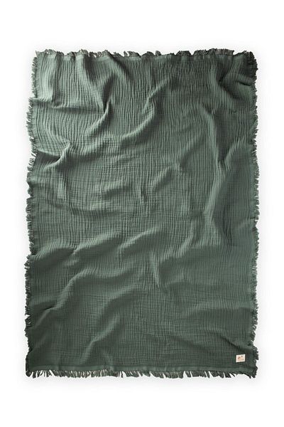 Cigit 80X120 cm Khaki Green Four Layers Tassel Blanket