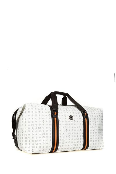 Bilik Deri Μονόγραμμα Λευκή Unisex Τσάντα Ταξιδίου Rh25 Duffle-mn