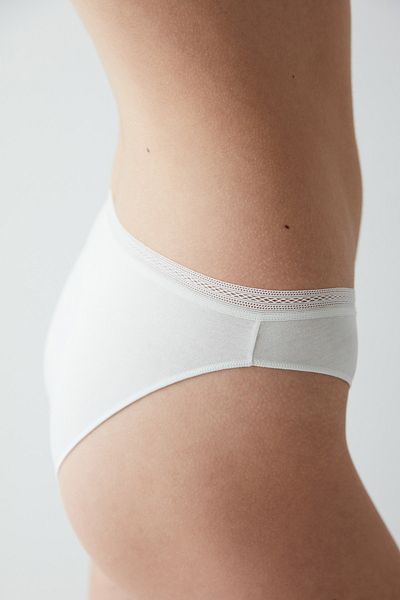 Penti Easy Cotton Trim Off-White Slip Panties