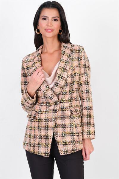 Spazio Corallina Şal Yaka Blazer Ceket ORANJ