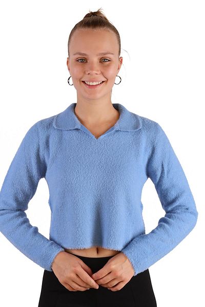 Rays 6621 Model Polo Gât Pulover Moale Albastru Bebeluş