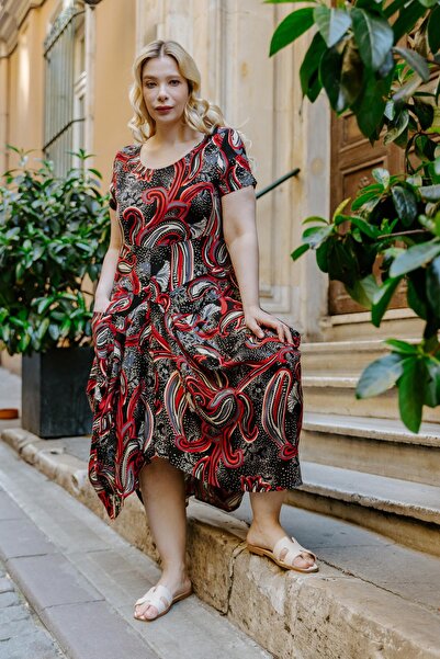 Los banditos Автентична сукня з коміром-стійкою, з короткими рукавами, довга,...