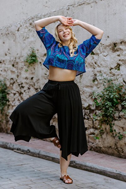 Los banditos Блуза з човниковим вирізом, низькими плечима, вільним кроєм та великим розміром