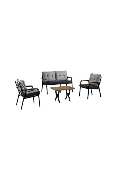 Tu Tienda KÖYCEĞİZ 2+1+1+SEHPA(50*75) BAHÇE BALKON MUTFAK TAKIMI,KAZAYAKLI