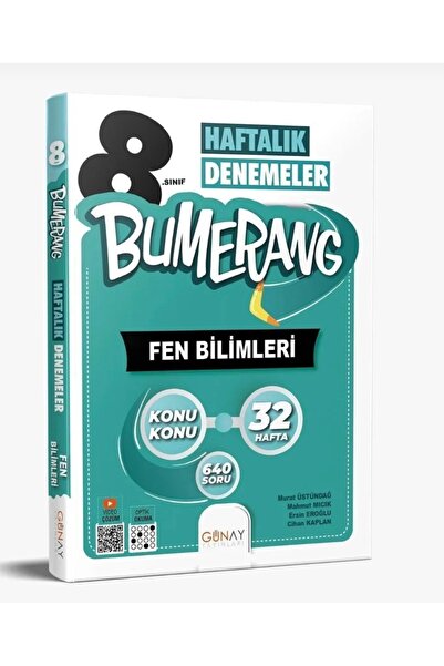 Günay Yayınları GÜNAY YAYINLARI 8.SINIF BUMERANG 32 HAFTALIK FEN BİLİMLERİ DE...