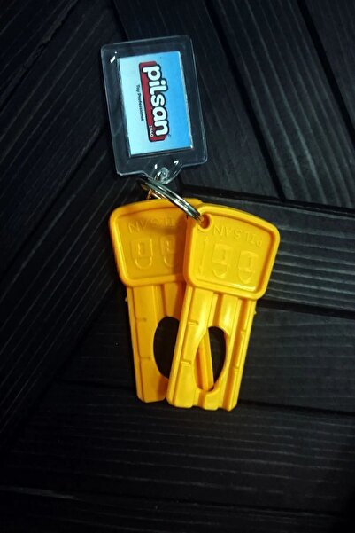 PİLSAN Pilsan Akülü Araba 2 Adet Kartlı Kontak Anahtar Kırmızı Ve Anahtarlık