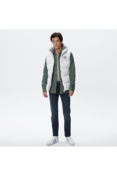 Lacoste Erkek Kapüşonlu Beyaz Yelek