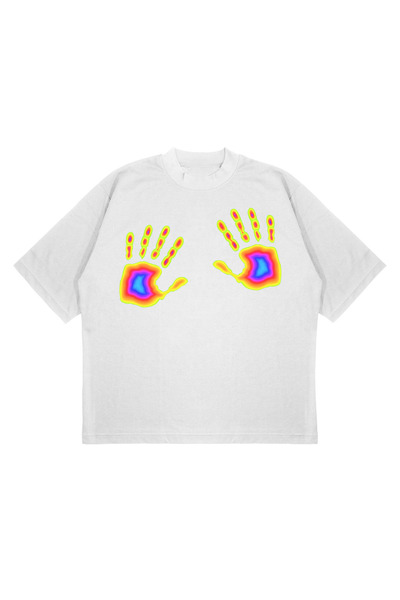 CC STORE TRICOU NEGRU OVERSIZE DESIGN X-RAY HANDS