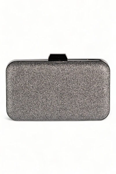 MidStore حقيبة يد نسائية للسهرات - قماش كروم لامع، بلاتيني، لحفلات الزفاف |  ...