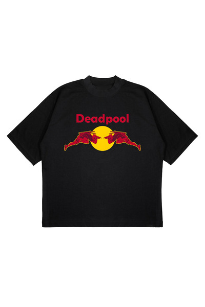 CC STORE ΜΑΥΡΟ T-SHIRT DEADPOOL DESIGN OVERSIZE