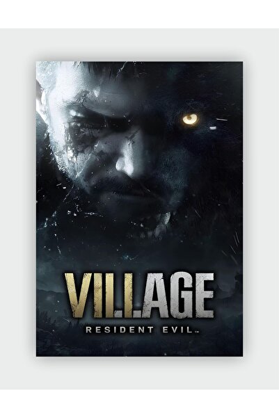 fırsatlar diyarı Village - Resident Evil II Game Duvar Posteri - Kalın Kağıt ...