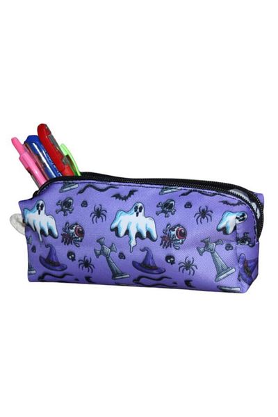 Nostaljik Lezzetler Halloween Ghost Themed Sweet Pencil Holder - School Pencil Holder - Makeup Bag