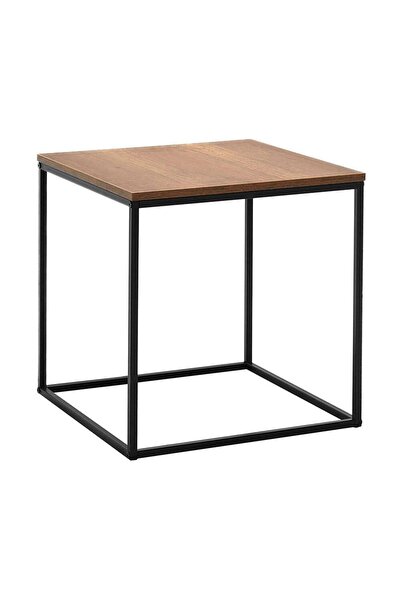 Adore Mobilya Profile Köşe Sehpa - Koyu Ceviz (oslo Ceviz) 50x52x50 Cm (gxyxd)