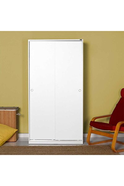 Adore Mobilya Sürgülü Gardırop-mat Beyaz 94x182x52 Cm (GXYXD)