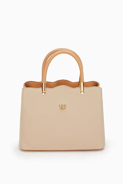 Levidor Vizon Camel Pat Kapamalı El Çantası 930065