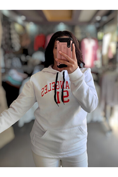 Sublime Butik Unisex Φούτερ με στάμπα Los Angeles με κανονική 3 κλωστή