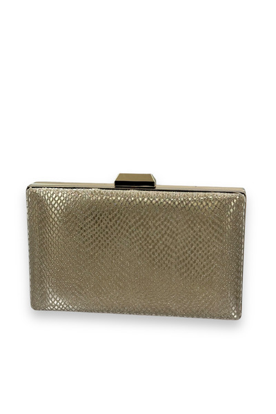 MidStore حقيبة سهرة أنيقة مزينة بنقوش ليزر ذهبية اللون، حقيبة يد نسائية لحفلا...