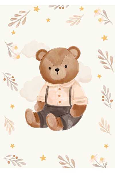 ENCİVA İsme Özel 3'Lü Bebek Odası Tablosu Oda Dekoru Yeni Doğan Hediyesi BEBEK BAKIM HEDİYELİK