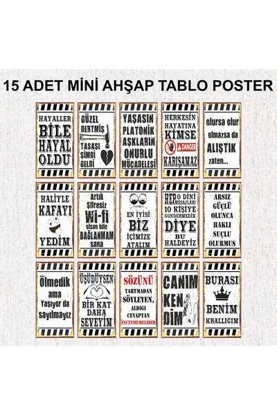 Pi Dekorasyon atarlı eğlenceli komik duvar yazıları kamyon arkası sözler ahşa...