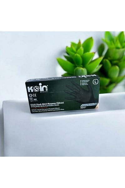 Bora Temizlik Ve Ambalaj Ürünleri Pack of 50 Black Thick Nitrile Gloves