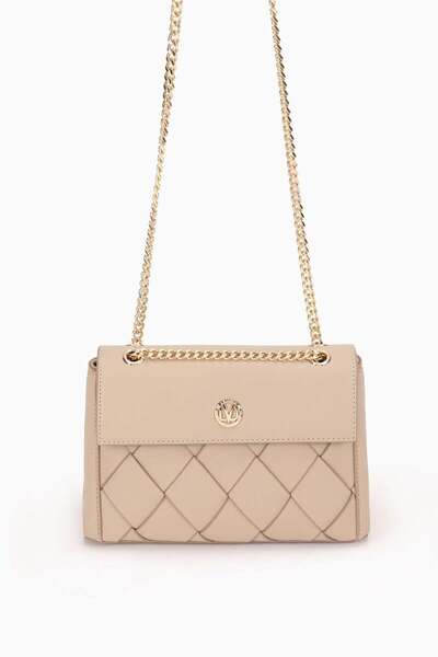 Levidor Vi̇zon Baklava Pattern Chain Shoulder Bag