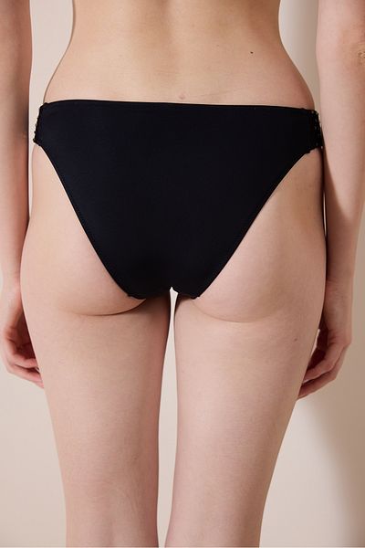 Penti Gamze Erçel - Cara Side Stoned Black Bikini Bottom Kollektion