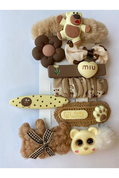 Nehir Plush Baby Girl and Kids Buckle Set