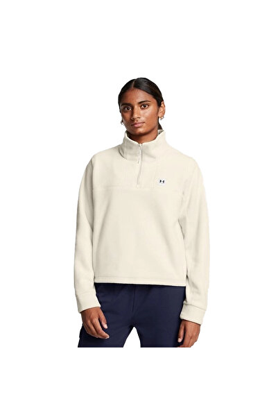 Under Armour W Expanse Fleece Hz Kadın Beyaz Outdoor Eşofman Üstü 1387024-110