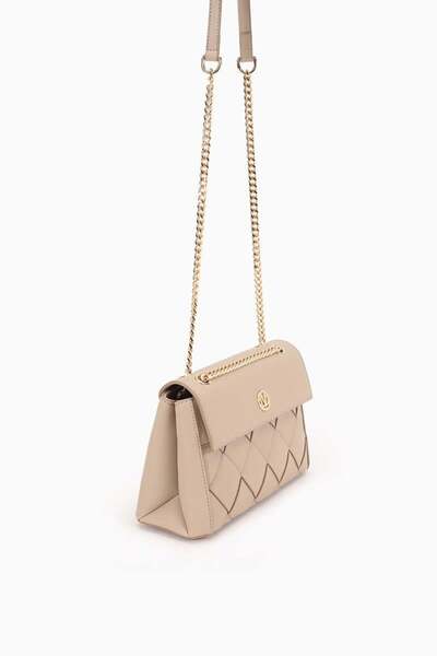 Levidor Vi̇zon Baklava Pattern Chain Shoulder Bag