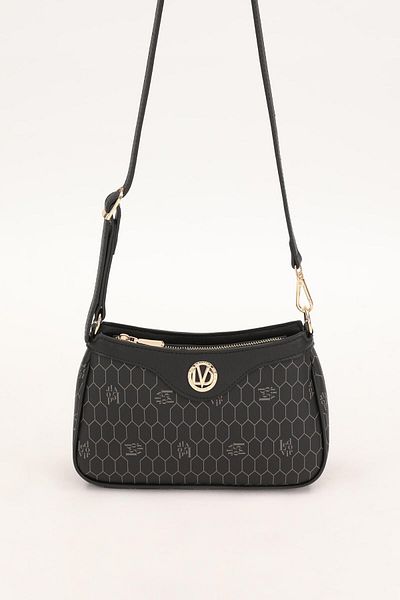 Levidor Black Honeycomb Pattern Shoulder Bag 930209