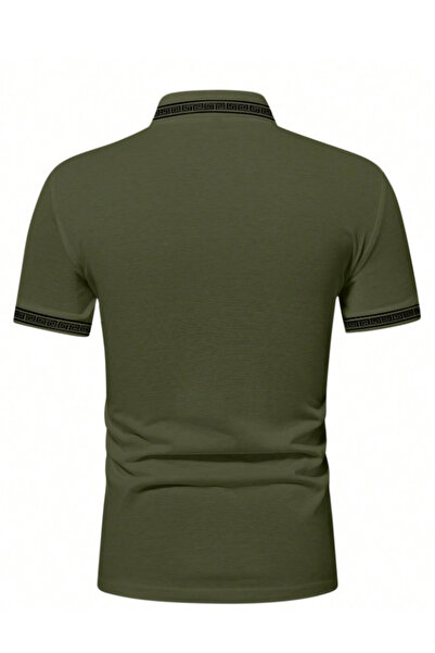 Astranova Horse Embroidery Collar Detailed Polo Collar T-shirt