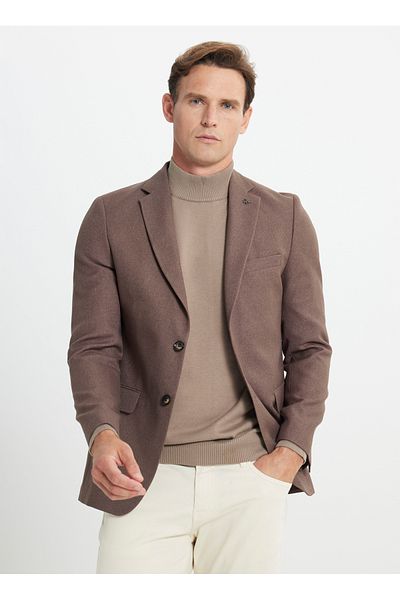 ALTINYILDIZ CLASSICS Jachetă pentru bărbați Altınyıldız Classics Slim Fit maro ACE 042510092 _JACHETA TAOS-B