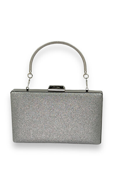 Wedding Fashion Ασημί γκρι λαμέ Χρώμα Glitters που δεν χυθούν Εισαγόμενη βραδ...