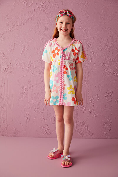 Penti Kız Çocuk Colorful Daisy Kaftan