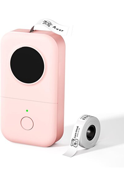 Phomemo D30 Etiket Makinesi Pembe, Kablosuz Taşınabilir Termal Bluetooth - Us...