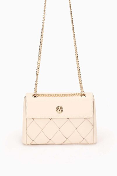 Levidor KREM Baklava Desen Zincirli Omuz Çantası