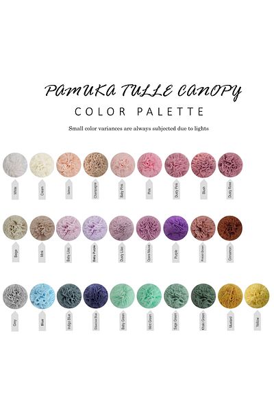 PAMUKA Purple Tulle Mini Pompom Banner