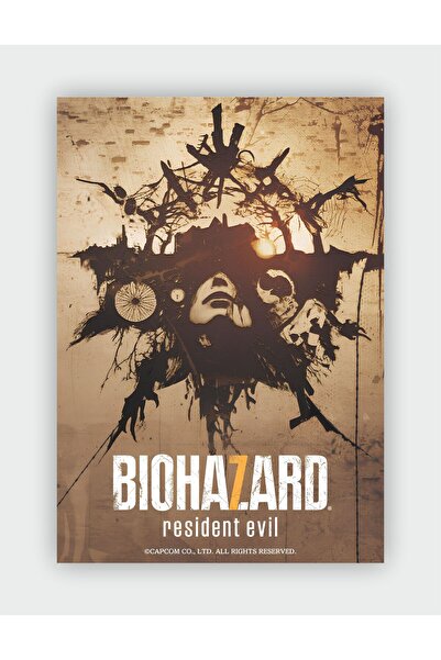 fırsatlar diyarı Biohazard - Resident Evil Duvar Posteri - Kalın Kağıt - Çerç...