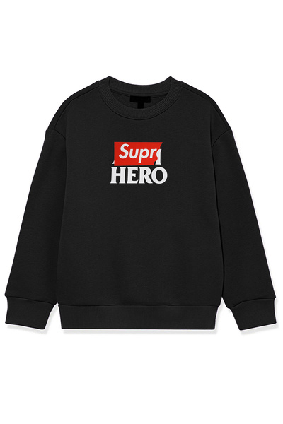 CC STORE Imprimare personalizată cu logo-ul Super Hero Supr |   Hanorac overs...
