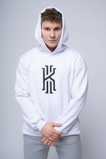 CC STORE Λευκό φούτερ με στάμπα Nba