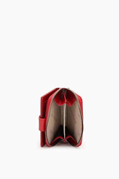 Levidor Kırmızı Pıt Kapamalı Cüzdan