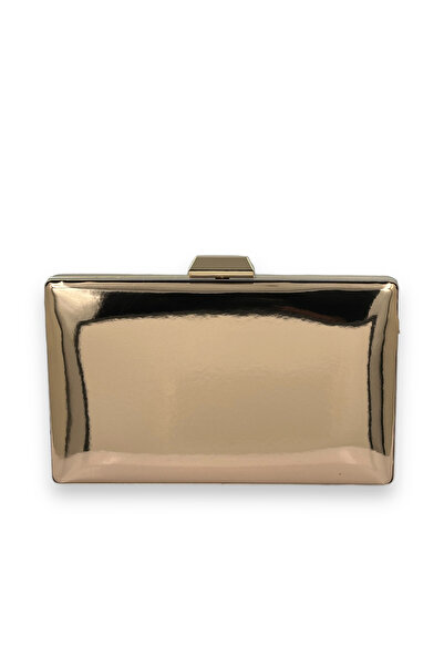 Wedding Fashion Piele lacuita cu oglinda din aur roz - Geanta pentru bal de absolvire și invitație Henna