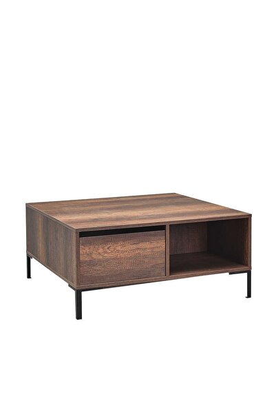 Adore Mobilya Kare Orta Sehpa - Koyu Ceviz (oslo Ceviz) 90x42x90 Cm (gxyxd)