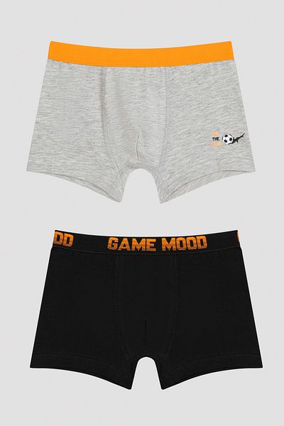 Penti Boy's Slogan Printed 2-Piece Boxer