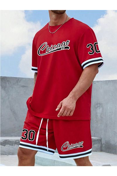 CC STORE California Printed T-Shirt-Shorts Set