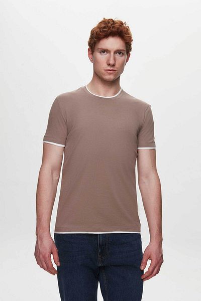 Tween Brown 100% Cotton Mercerized T-Shirt