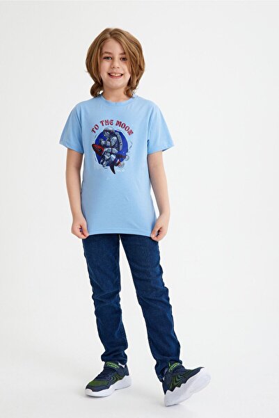 CC STORE Παιδικό μπλουζάκι με στάμπα Astronaut για 5-15 ετών