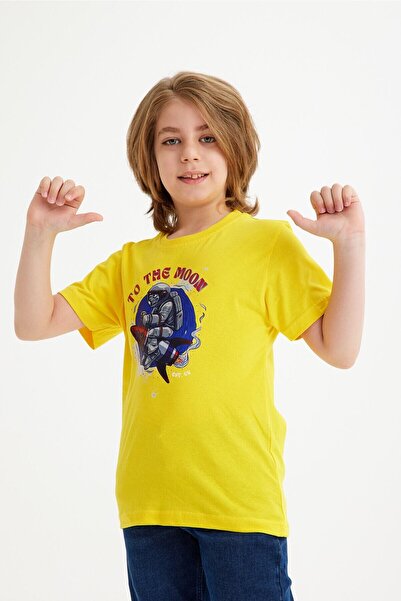 CC STORE Astronaut Printed Children's T-Shirt for Ages 5-15