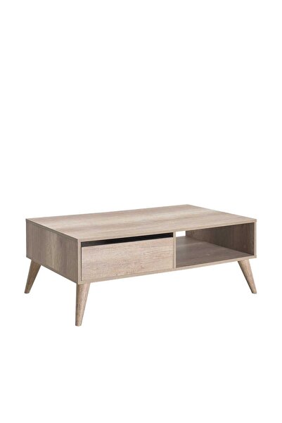 Adore Mobilya Step Dikdörtgen Orta Sehpa - Açık Ceviz (tori) 110x42x65 Cm (gxyxd)